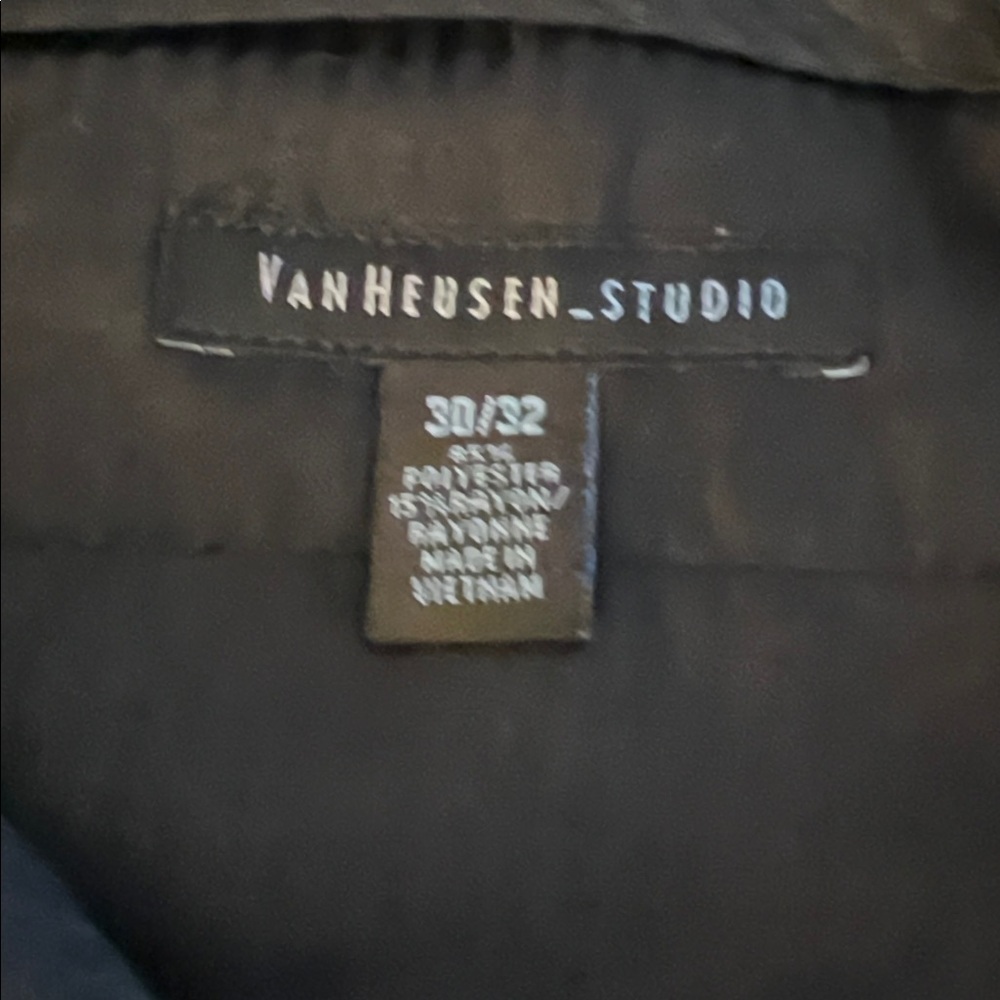 Van Heusen Studio Men's Charcoal Dress Pants